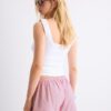 Embroidered Striped Sarong Mini Skort Embroidered Striped Sarong Mini Skort