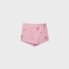 Embroidered Striped Sarong Mini Skort Embroidered Striped Sarong Mini Skort