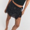 Embroidered Wrap Mini Skort Embroidered Wrap Mini Skort