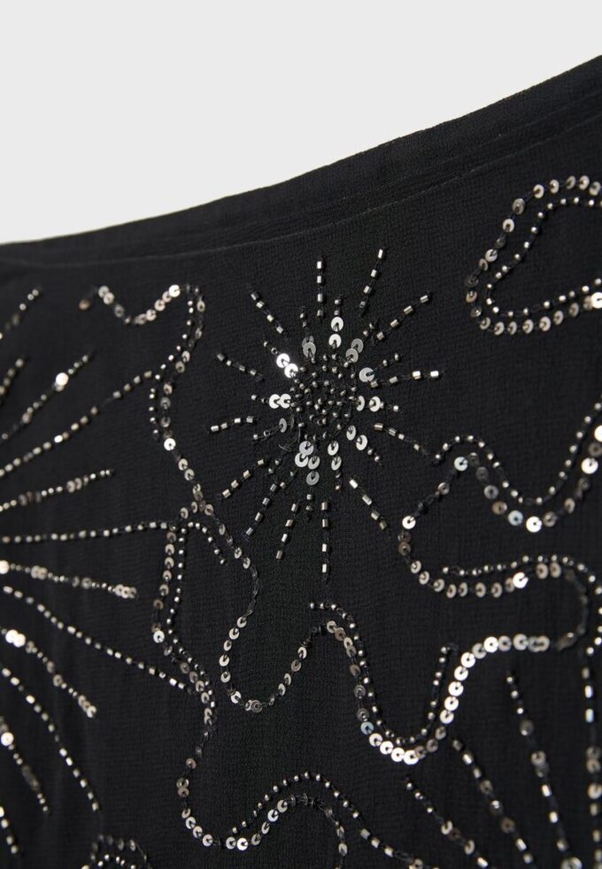 Embroidered Wrap Mini Skort Embroidered Wrap Mini Skort