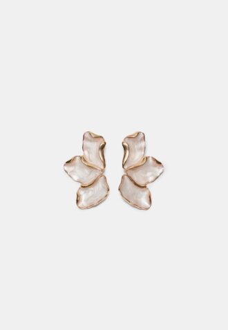 Enamelled Fan Earrings