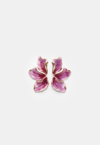 Enamelled Fan Earrings
