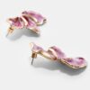 Enamelled Fan Earrings