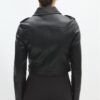 Faux Leather Biker Jacket with Belt Faux Leather Biker Jacket with Belt