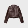 Faux Leather Biker Jacket with Belt Faux Leather Biker Jacket with Belt