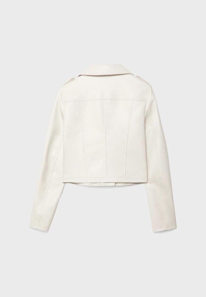 Faux Leather Biker Jacket with Belt