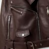 Faux Leather Biker Jacket with Belt Faux Leather Biker Jacket with Belt