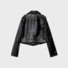 Faux Leather Biker Jacket with Belt Faux Leather Biker Jacket with Belt