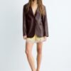 Faux Leather Blazer Faux Leather Blazer