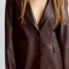 Faux Leather Blazer Faux Leather Blazer