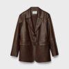 Faux Leather Blazer Faux Leather Blazer