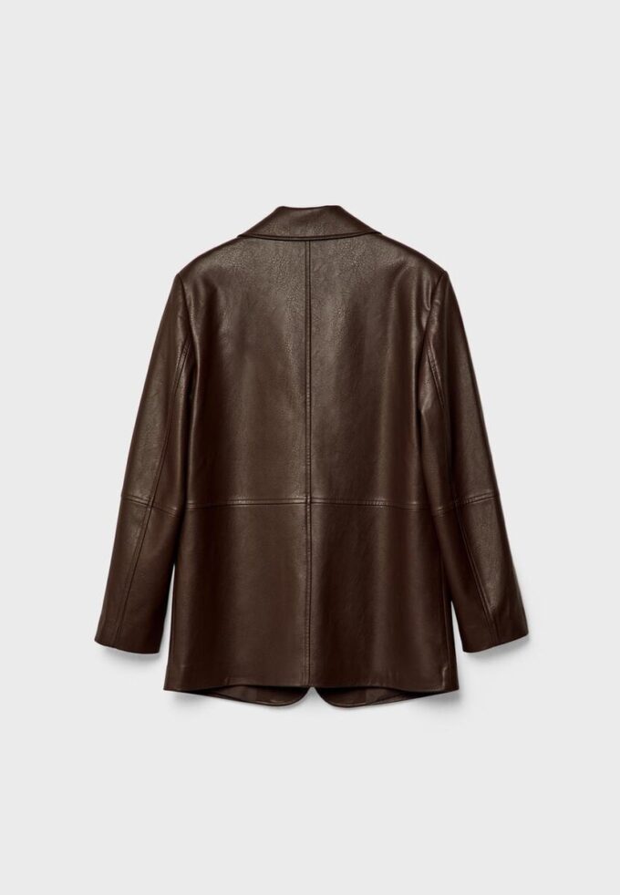 Faux Leather Blazer Faux Leather Blazer
