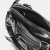 Faux Leather Crossbody Bowling Bag