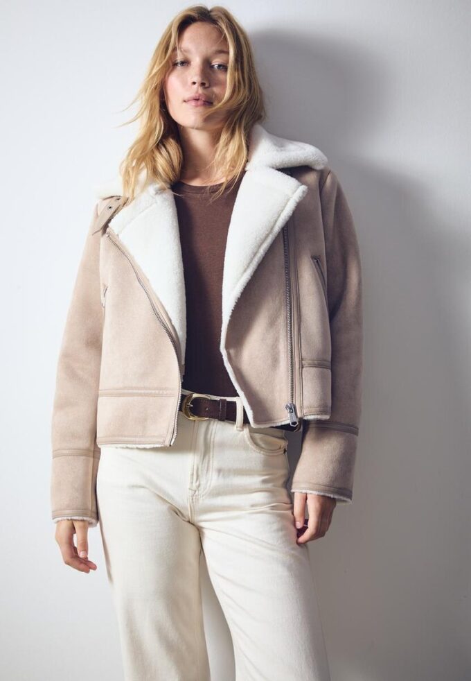 Faux Suede Biker Jacket Faux Suede Biker Jacket