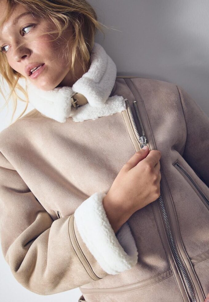 Faux Suede Biker Jacket Faux Suede Biker Jacket
