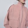 Faux Suede Bomber Jacket Faux Suede Bomber Jacket