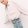 Faux Suede Bomber Jacket Faux Suede Bomber Jacket