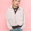 Faux Suede Bomber Jacket Faux Suede Bomber Jacket