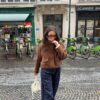 Faux Suede Bomber Jacket