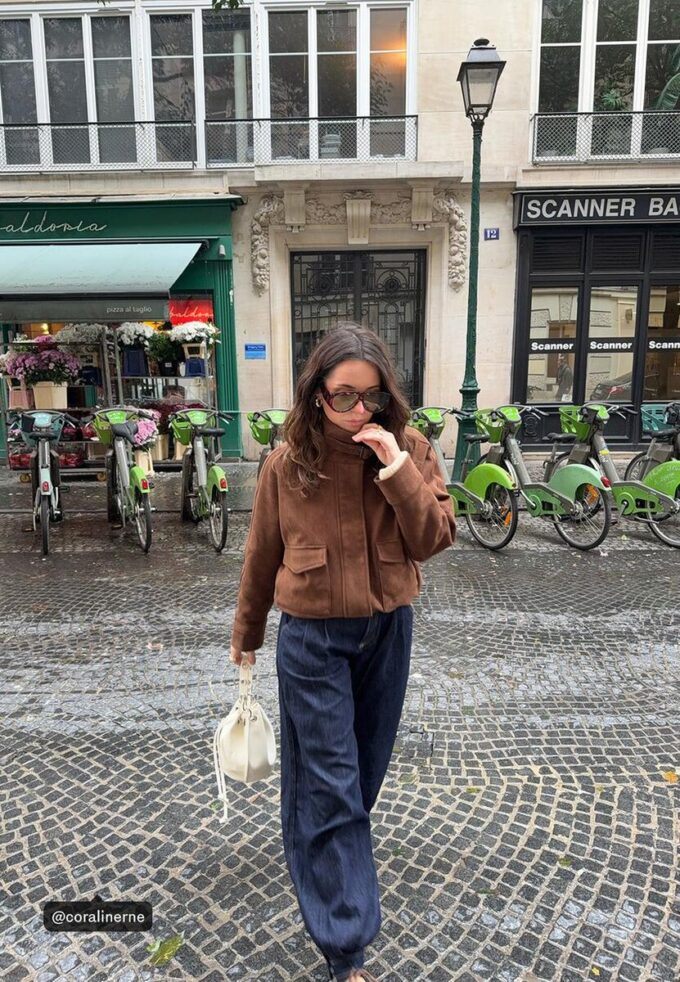 Faux Suede Bomber Jacket