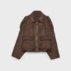 Faux Suede Bomber Jacket