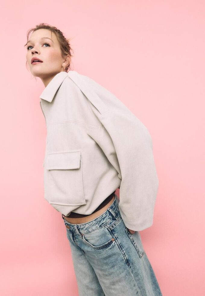 Faux Suede Bomber Jacket Faux Suede Bomber Jacket