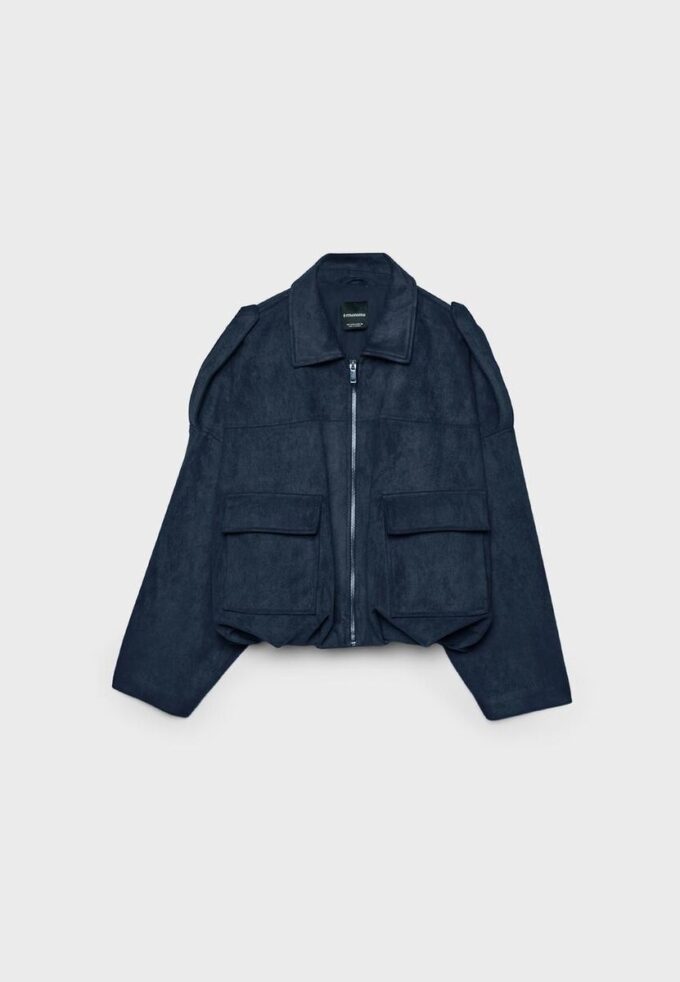 Faux Suede Bomber Jacket Faux Suede Bomber Jacket