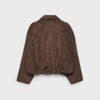 Faux Suede Bomber Jacket