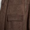 Faux Suede Bomber Jacket