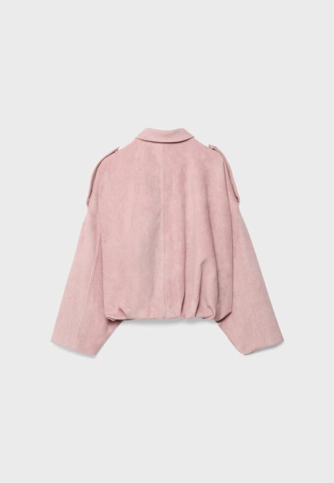 Faux Suede Bomber Jacket Faux Suede Bomber Jacket