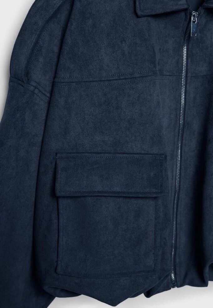 Faux Suede Bomber Jacket Faux Suede Bomber Jacket