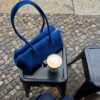 Faux Suede Bowling Bag