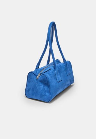 Faux Suede Bowling Bag