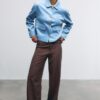 Faux Suede Jacket with Pockets