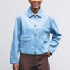 Faux Suede Jacket with Pockets