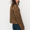 Faux Suede Jacket with Pockets Faux Suede Jacket with Pockets