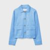 Faux Suede Jacket with Pockets