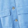 Faux Suede Jacket with Pockets