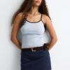Faux Suede Mini Skort