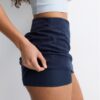 Faux Suede Mini Skort