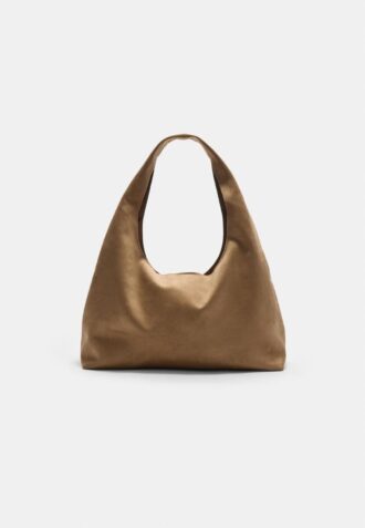Faux Suede Shoulder Bag