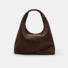 Faux Suede Shoulder Bag