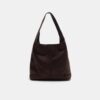 Faux Suede Shoulder Bag
