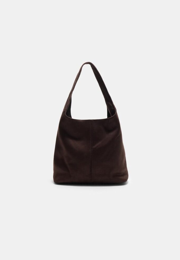 Faux Suede Shoulder Bag