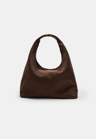 Faux Suede Shoulder Bag