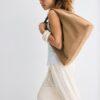 Faux Suede Shoulder Bag