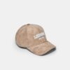 Faux Suede Slogan Cap