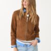 Faux Suede Zip-Up Jacket Faux Suede Zip-Up Jacket
