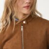 Faux Suede Zip-Up Jacket Faux Suede Zip-Up Jacket