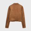 Faux Suede Zip-Up Jacket Faux Suede Zip-Up Jacket